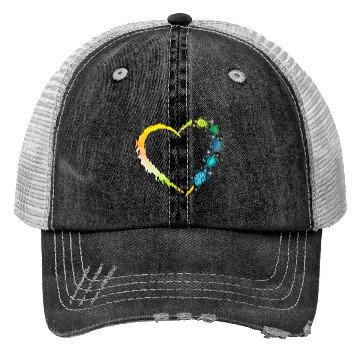 Discover Sea Turtle Heart Animal Lover Trucker Hats