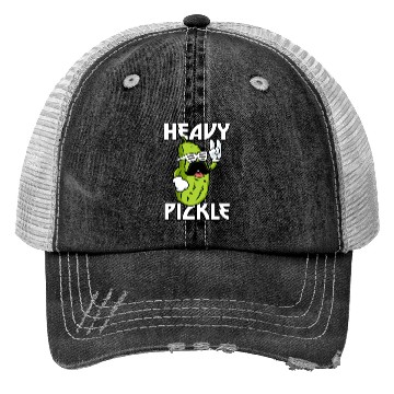 Discover Heavy Pickle Metal Fan Metalhead Trucker Hats