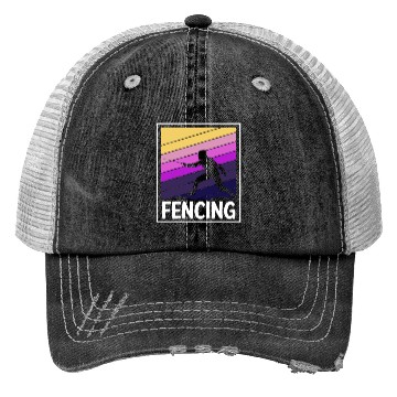 Discover Fencing Sport Duel En Garde Foil Trucker Hats