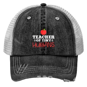 Discover Teacher of Tiny Humans Kindergarten PreK Teacher Trucker Hats