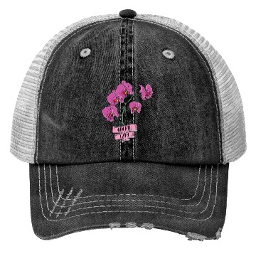 Discover Orchid Plant Lady Cartoon Trucker Hats
