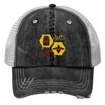 Discover Sweet love yellow honey bee Trucker Hats