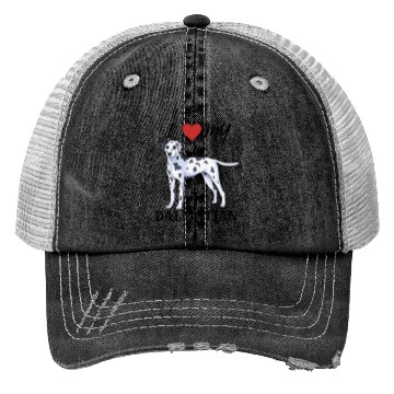 Discover I Love My Dalmatian Trucker Hats