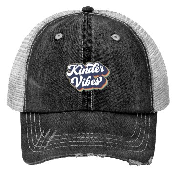 Discover Kinder Vibes Teacher School Time Fun Trucker Hats