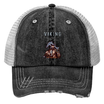 Discover Viking Warrior Valhalla Awaits Me 1 Trucker Hats