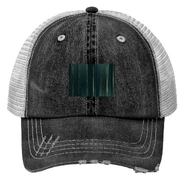 Discover Luxury Green Gold Glitter Stripes Trucker Hats