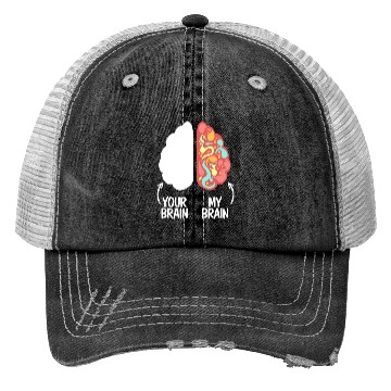 Discover Your Brain My Brain Embrace Neurodiversity ADHD Trucker Hats