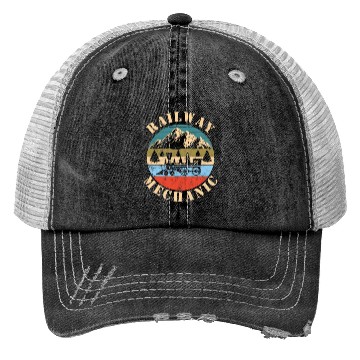 Discover Railway Mechanic Trucker Hats