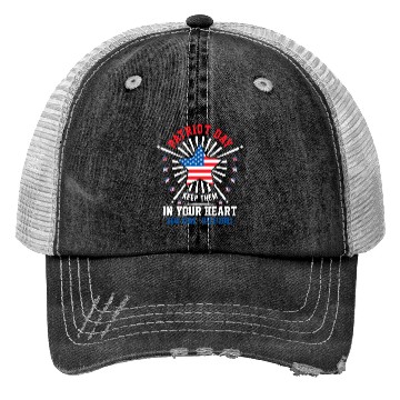 Discover 9/11 Patriot Day Keep Them in Your Heart Trucker Hats