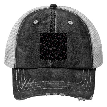 Discover Witchy Cats + Crystals Pink Pastel Goth Pattern Trucker Hats