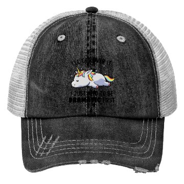 Discover I Just Need To Be Dramatic Lazy Unicorn Trucker Hats