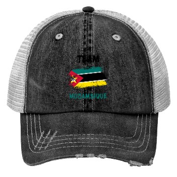 Discover Team Mozambique flags design Trucker Hats