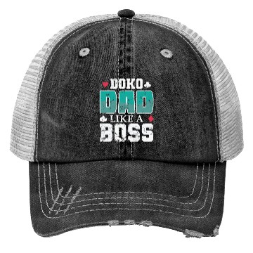 Discover Doko Dad Like a Boss Card Game Hobby Trucker Hats