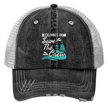 Discover Columbus Day Navigator Ship Christopher Columbus Trucker Hats