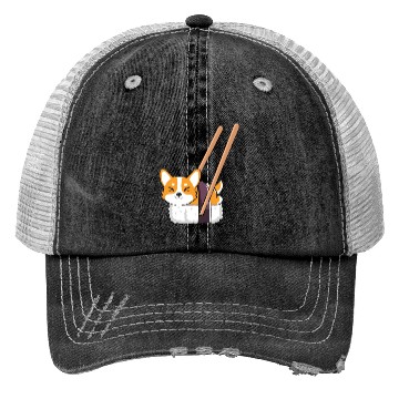 Discover Kawaii Sushi Corgi Roll Lover Trucker Hats