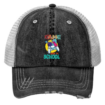 Discover Back to School Funny Game Over Teacher Student Trucker Hats