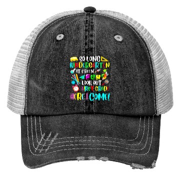 Discover SO LONG KINDERGARTEN Trucker Hats