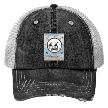 Discover Wanderlust Explore the Wild Adventure Trucker Hats