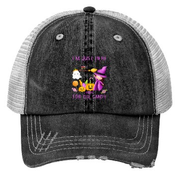 Discover Halloween Spirit - I'm Just Here for the Candy Trucker Hats