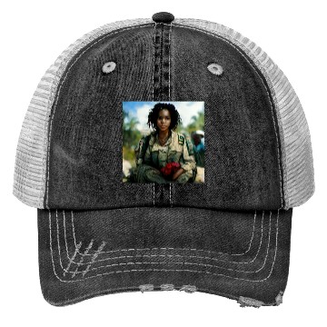 Discover Beautiful US army combat medic painting Trucker Hats