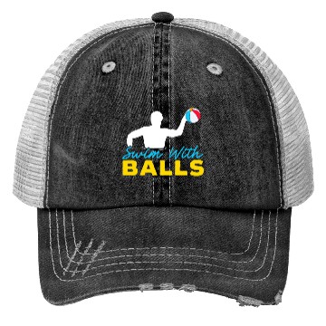 Discover Swim With Balls Inflatable Sphere Water Ball Trucker Hats