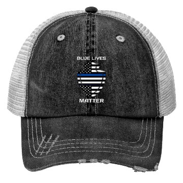 Discover Police Blue Lives Matter Trucker Hats