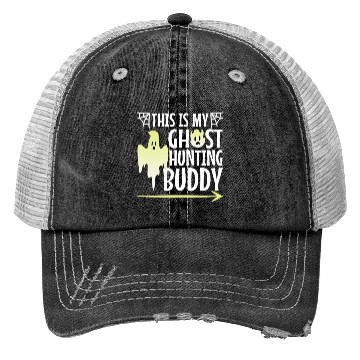 Discover This is my ghost hunting buddy, halloween couple Trucker Hats