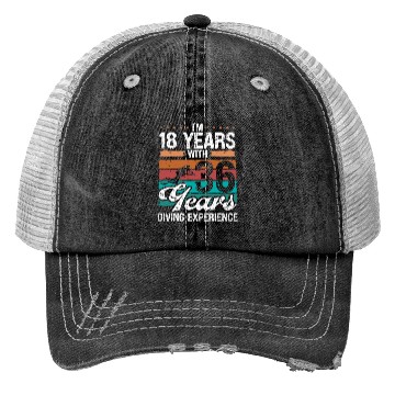 Discover 54 Birthday Idea Scuba Diving 54 Year Old Diver Trucker Hats