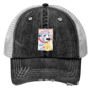 Discover Cotton candy cow Trucker Hats