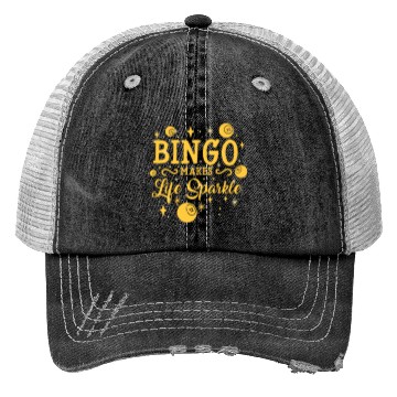 Discover Bingo Makes Life Sparkle Trucker Hats