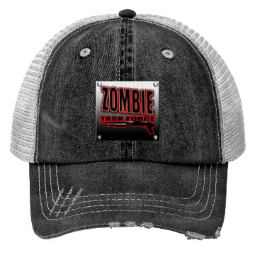 Discover Zombie Task Force Worn Metal Sign Undead shooter Trucker Hats