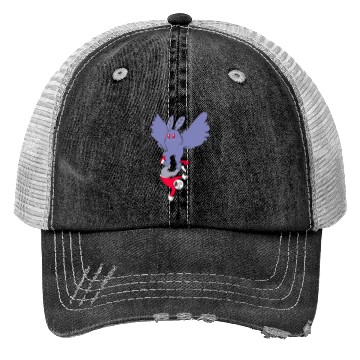 Discover Mothman Abducting Human Goth Cryptid Funny Mothman Trucker Hats