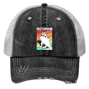 Discover Retro Mothman Cryptid 80s Vintage Mothman Trucker Hats