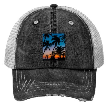 Discover SWEETNESS OF DANCE -SUNSET IMAGE. Trucker Hats