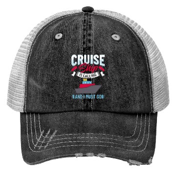 Discover Cruise Ship Vacation Trip Party Sailing Boating Trucker Hats