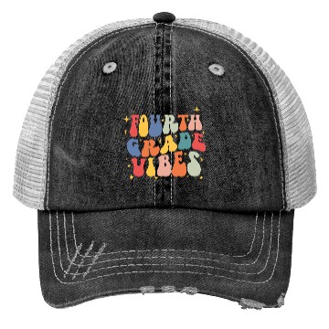 Discover Fourth grade vibes 4th grade team back to school Trucker Hats