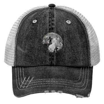 Discover Halloween Werewolf Witchs Full Moon trick or treat Trucker Hats