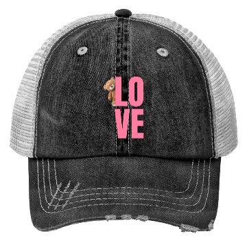 Discover Love with cute bear Trucker Hats
