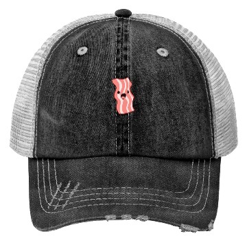 Discover Bacon Lover I Wonder If Bacon Thinks About Me Too Trucker Hats