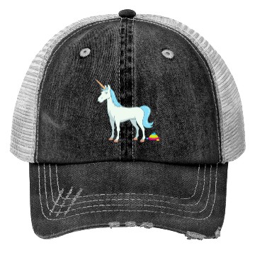 Discover Unicorn Poop Design Trucker Hats