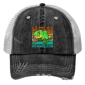 Discover U R One in a Chameleon Trucker Hats