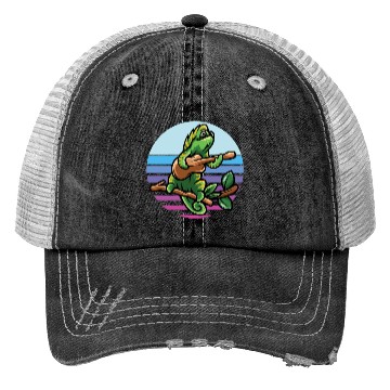 Discover Chameleon Trucker Hats