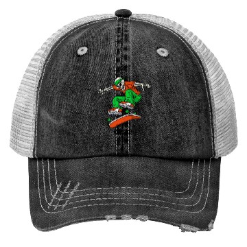 Discover Skating Skull by Wild Linus Germany Trucker Hats