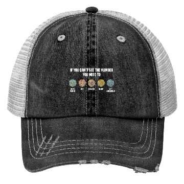 Discover Ishihara Numbers - Eat Vegetables Trucker Hats