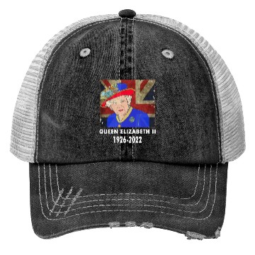 Discover Queen Elizabeth II - rip Queen Elizabeth II - rest Trucker Hats
