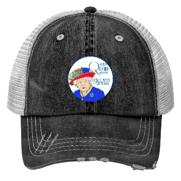 Discover Queen Elizabeth II - rip Queen Elizabeth II - rest Trucker Hats