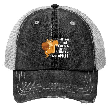 Discover Funny Squirrel Fan Squirrel Lover Chipmunk Addict Trucker Hats