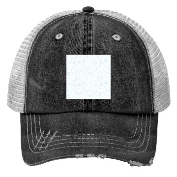 Discover Modern Snowflakes Pattern White Blue Trucker Hats