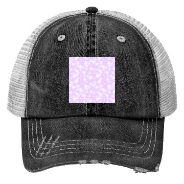 Discover Violet Snowflakes Pattern Trucker Hats