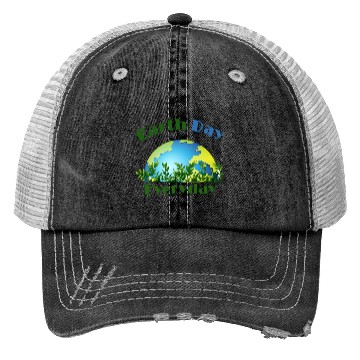 Discover Earth Day Everyday Planet Earth Trucker Hats
